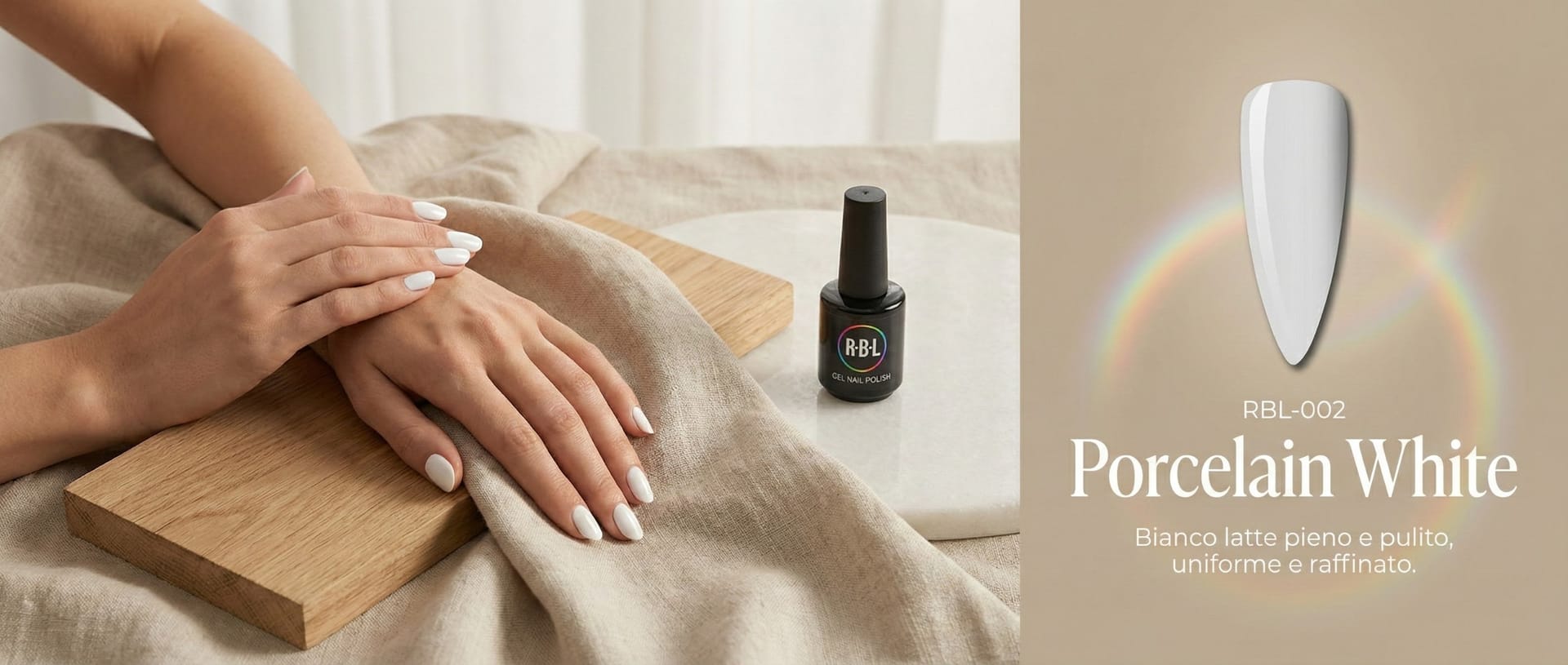 Porcelain White — smalto gel RBL RBL-002