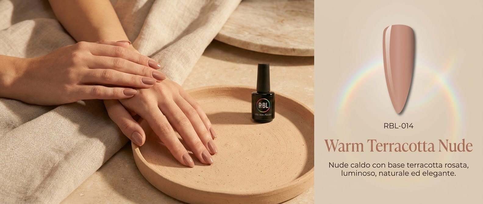 Warm Terracotta Nude — smalto gel RBL RBL-014