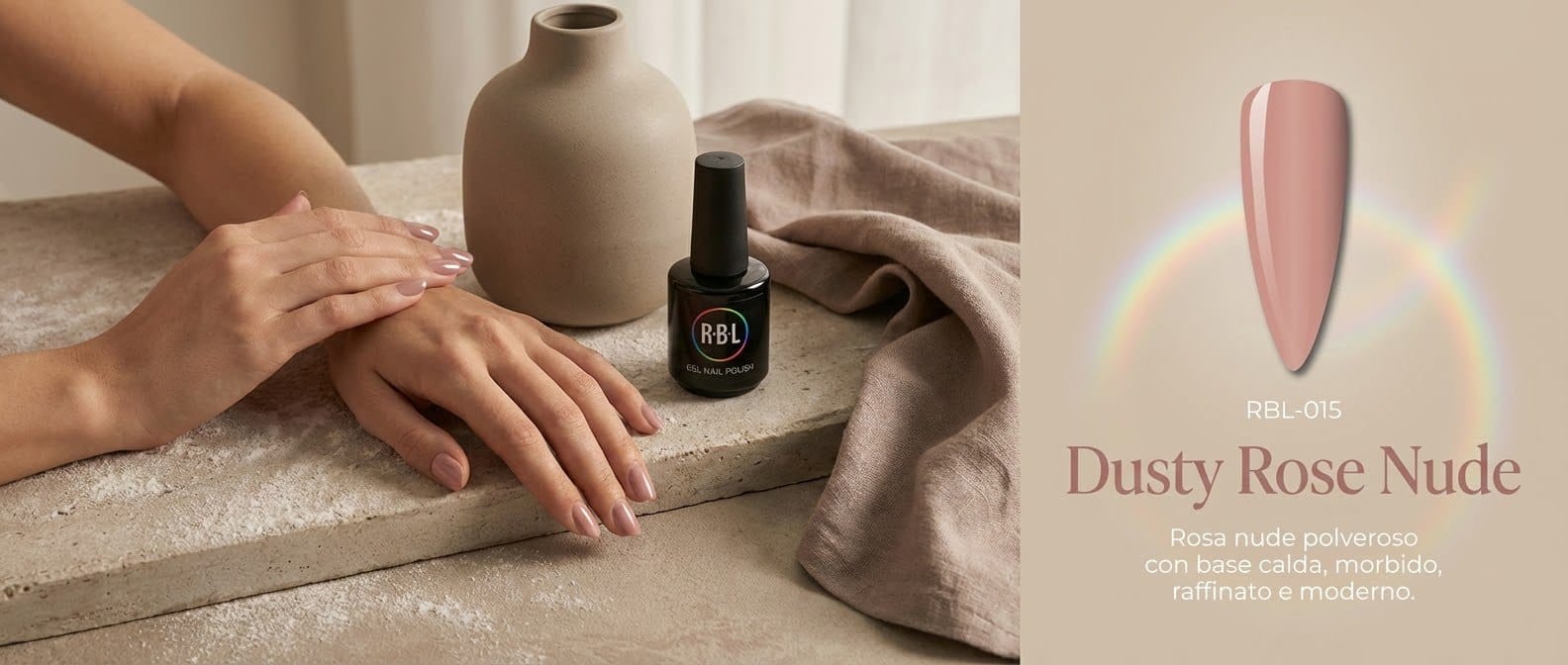 Dusty Rose Nude — smalto gel RBL RBL-015