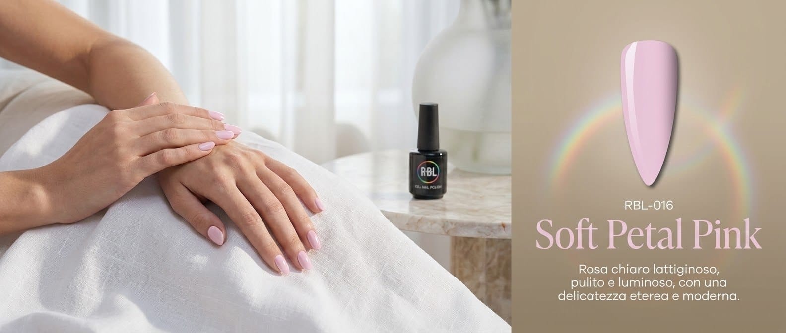 Soft Petal Pink — smalto gel RBL RBL-016