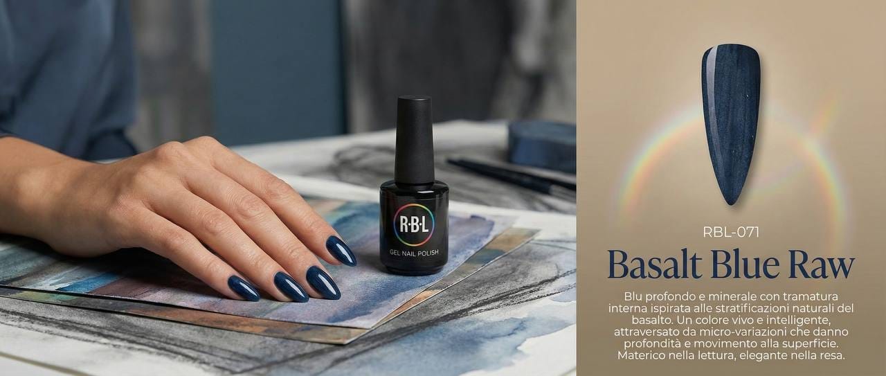 Basalt Blue Raw — smalto gel RBL RBL-071