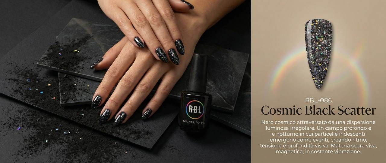 Cosmic Black Scatter — smalto gel RBL RBL-086