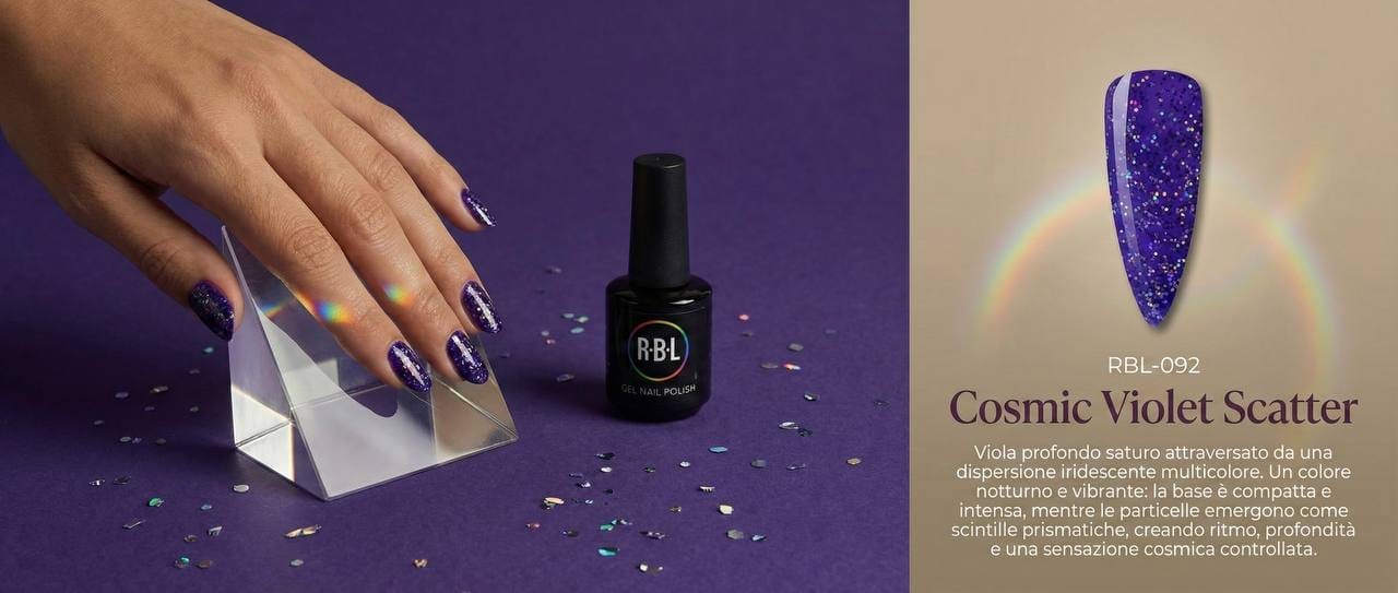 Cosmic Violet Scatter — smalto gel RBL RBL-092
