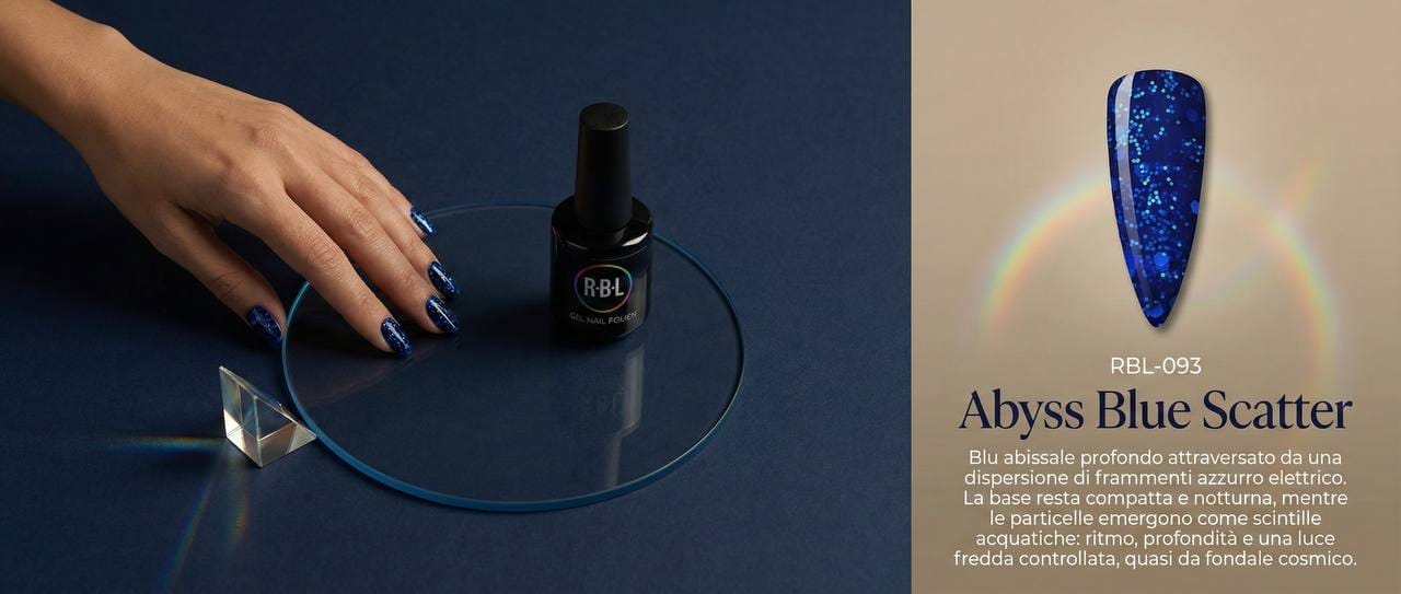 Abyss Blue Scatter — smalto gel RBL RBL-093