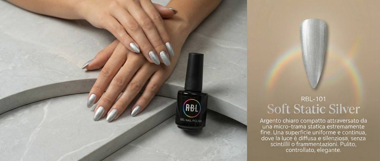 Soft Static Silver — smalto gel RBL RBL-101