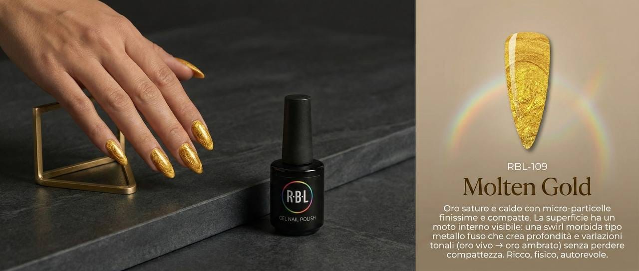 Molten Gold — smalto gel RBL RBL-109