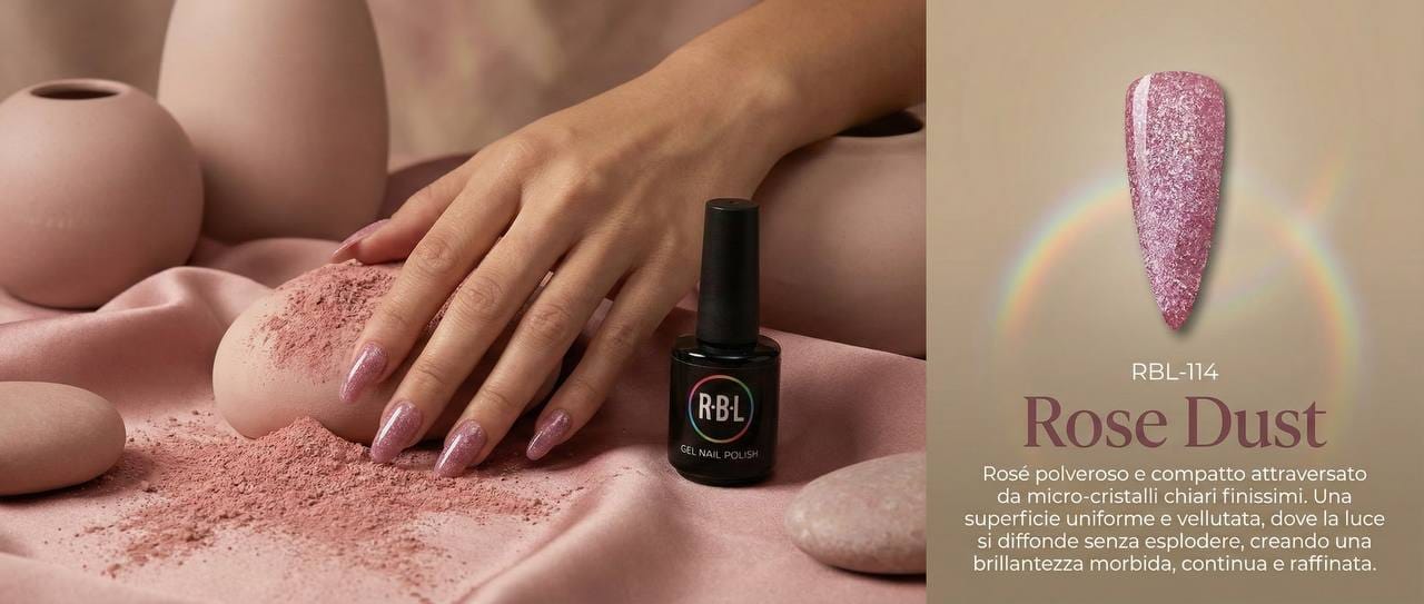 Rose Dust Shimmer — smalto gel RBL RBL-114