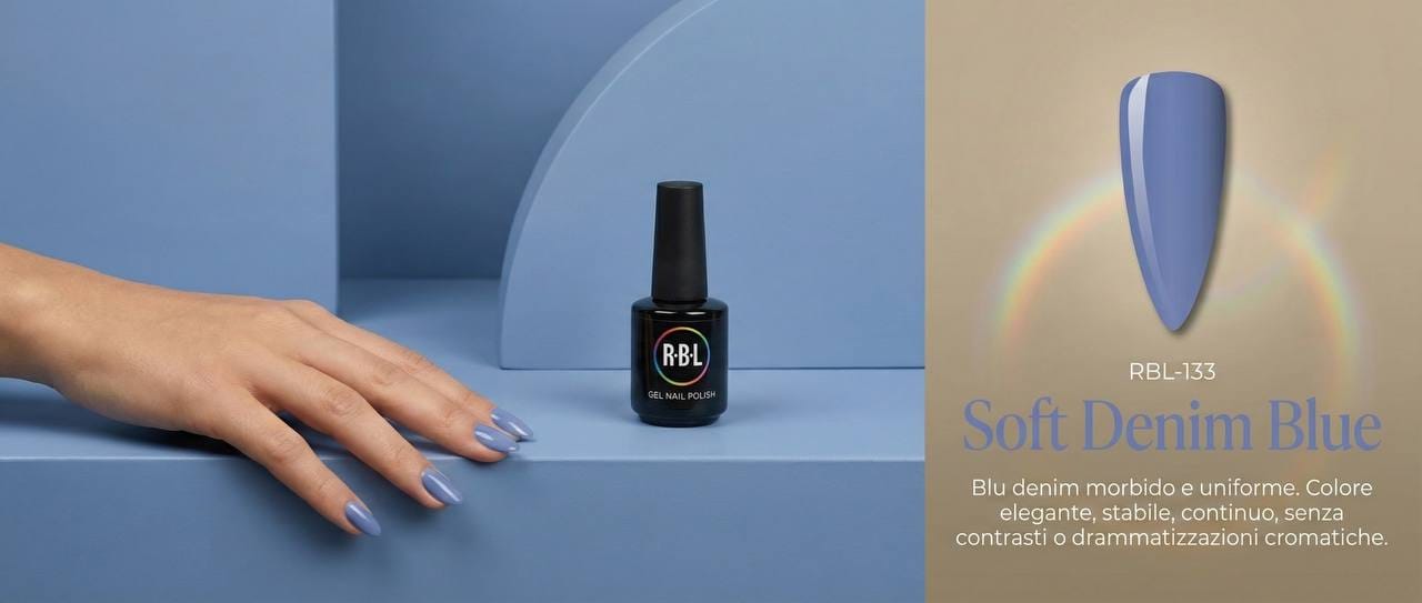 Soft Denim Blue — smalto gel RBL RBL-133