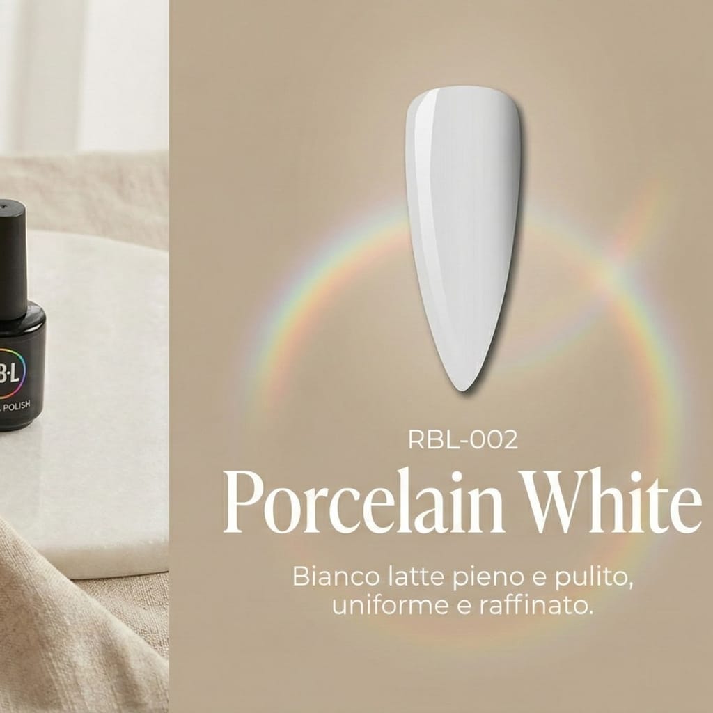 Porcelain White — smalto gel RBL-002