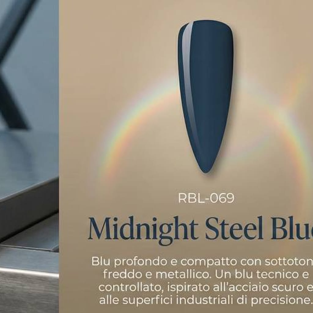 Midnight Steel Blue — smalto gel RBL-069