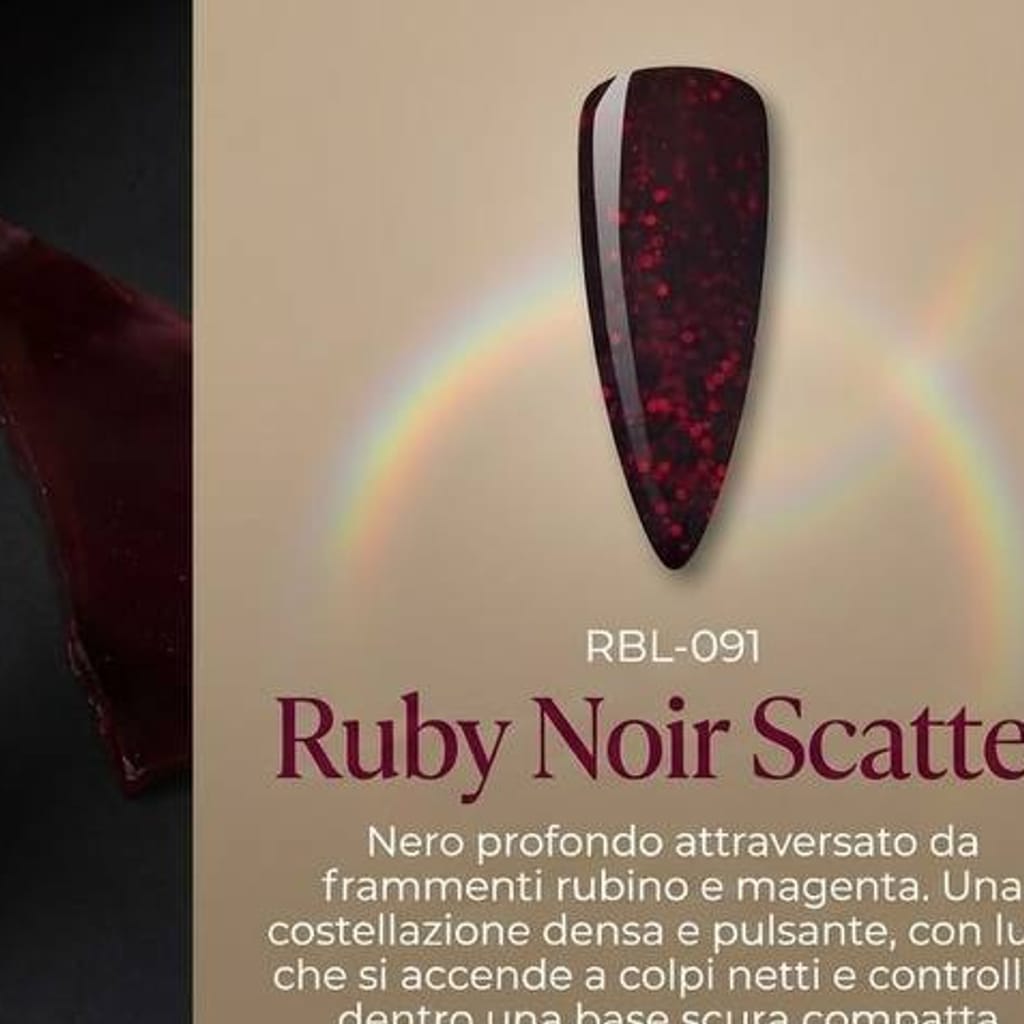 Ruby Noir Scatter — smalto gel RBL-091
