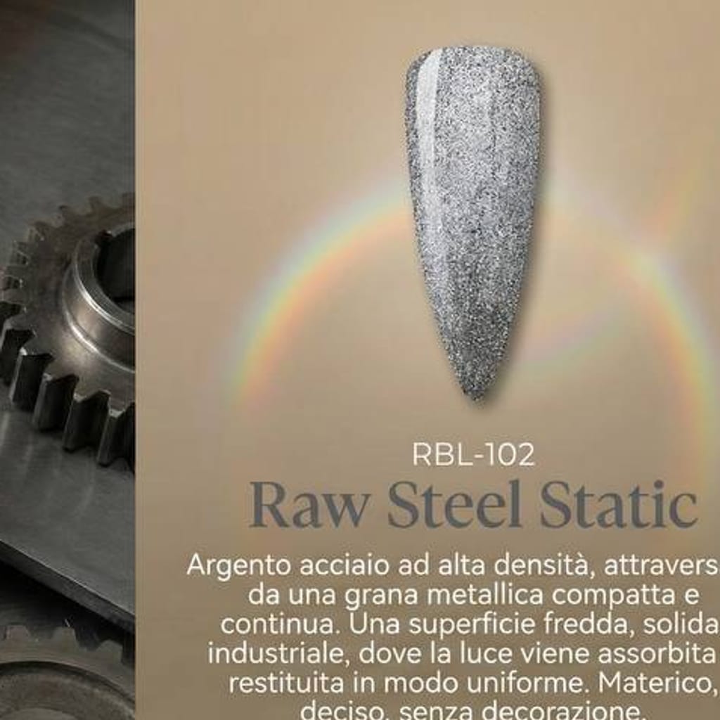Raw Steel Static — smalto gel RBL-102
