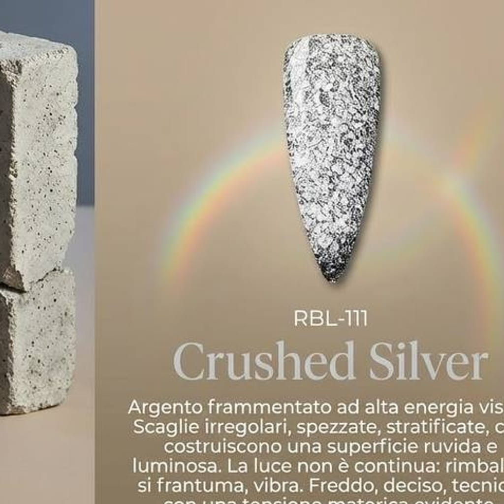 Crushed Silver — smalto gel RBL-111